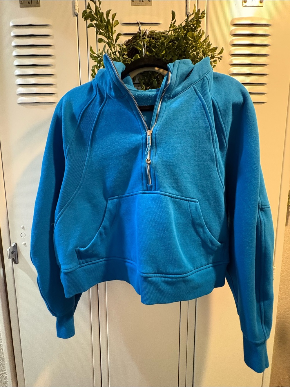 Lululemon Blue Athletic Half Zip Pullover Hoodie M/L Lululemon Scuba Hoodie